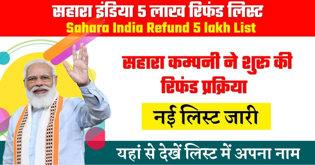 Sahara India Refund 5 lakh List
